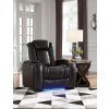 Party Time Midnight Power Recliner w/ Adjustable Headrest