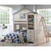 Tree House Loft Bedroom Set (Weathered White/ Gray)