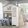 Tree House Loft Bed (Weathered White/ Gray)