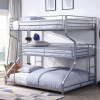 Caius II Full/ Twin/ Queen Bunk Bed (Silver)