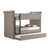 Romana II Twin over Twin Bunk Bed w/ Trundle (Beige)