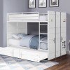 Cargo Youth Bunk Bed (White)