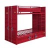 Cargo Youth Twin over Twin Bunk Bed (Red)