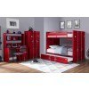 Cargo Youth Bunk Bedroom Set (Red)