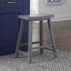 Creations II 24 Inch Sawhorse Counter Stool (Gray) (Set of 2)