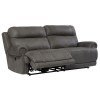 Austere Gray Reclining Sofa
