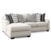Huntsworth Dove Gray Small Left Chaise Sectional