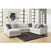 Huntsworth Dove Gray Modular Left Chaise Sectional