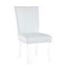 4038 Curved Flare-Back Parson Side Chair (White) (Set of 2)
