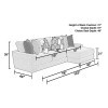 Arlo Right Chaise Sectional (Artic)