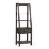 Modern Farmhouse Leaning Bookcase (Dusty Charcoal)