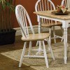 Damen Side Chair (Natural/White) (Set of 4)