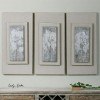 Triptych Trees Hand Painted Wall Art (Set of 3)