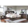 Architect Bookcase Bedroom Set w/ 1 Side Storage Bed