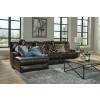 Como 3-Piece Power Reclining Left Chaise Sectional (Chocolate)