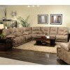 Voyager Lay Flat Reclining Sectional (Brandy)