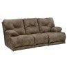 Voyager Lay Flat Reclining Sofa (Brandy)