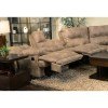 Voyager Lay Flat Reclining Console Loveseat (Brandy)