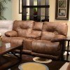 Voyager Lay Flat Reclining Console Loveseat (Elk)