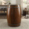 Cabernet Wine Barrel Refrigerator (Dark Oak)