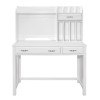 Blanche Desk w/ Hutch (White)