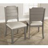 Clarion Side Chair (Distressed Gray) (Set of 2)