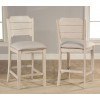 Clarion Open Back Counter Height Stool (Sea White) (Set of 2)
