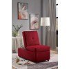 Denby Storage Ottoman/ Chair (Red)