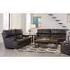 Wembley Power Lay Flat Reclining Sectional w/ Power Headrests and Lumbar (Steel)