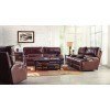 Wembley Power Lay Flat Reclining Living Room Set (Walnut)