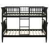 Abram Black Twin over Twin Bunk Bed