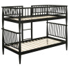 Abram Black Twin over Twin Bunk Bed
