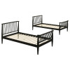 Abram Black Twin over Twin Bunk Bed