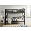 Abram Black Twin over Twin Bunk Bed