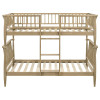 Abram Almond Twin over Twin Bunk Bed