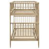Abram Almond Twin over Twin Bunk Bed