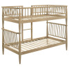Abram Almond Twin over Twin Bunk Bed