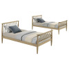 Abram Almond Twin over Twin Bunk Bed