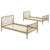 Abram Almond Twin over Twin Bunk Bed