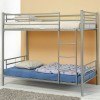 Denley Twin over Twin Bunk Bed (Silver Metal)