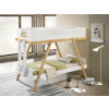 Frankie White Twin over Twin Bunk Bed w/ 7 Inch Mattresses