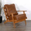 Sedona Rustic Oak Chair w/ Cushions