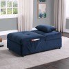 Garrell Lift Top Storage Bench w/ Pull-out Bed (Dark Blue)
