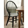 Hearthstone Windsor Arm Chair (Set of 2) (Black)