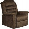 Soother Power Lift Full Lay-Out Chaise Recliner w/ Heat and Massage (Chocolate)