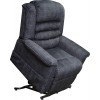Soother Power Lift Full Lay-Out Chaise Recliner w/ Heat and Massage (Smoke)