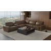 Spoleto Cafe Latte Modular Power Reclining Sectional w/ Power Euro Headrests
