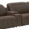 Spoleto Cafe Latte Modular Power Reclining Sectional w/ Power Euro Headrests