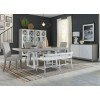 Palmetto Heights Rectangular Dining Set w/ Upholstered Chairs and Bench