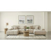 Cannella Beige U-Shaped Double Chaise Sectional